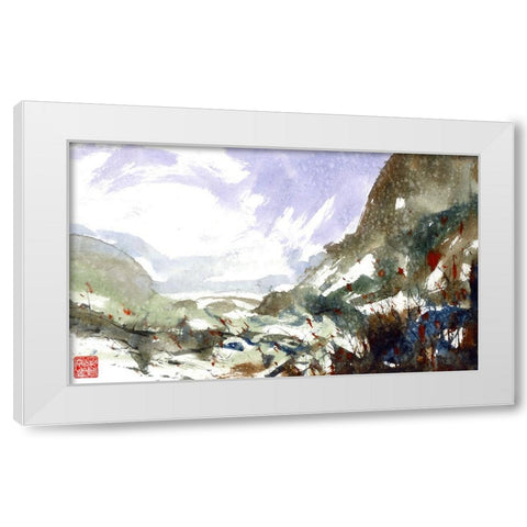 Superior Valley White Modern Wood Framed Art Print by Randy Noble Fine Art