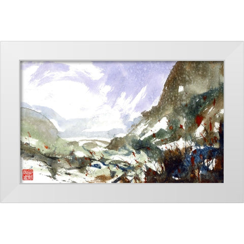 Superior Valley White Modern Wood Framed Art Print by Randy Noble Fine Art
