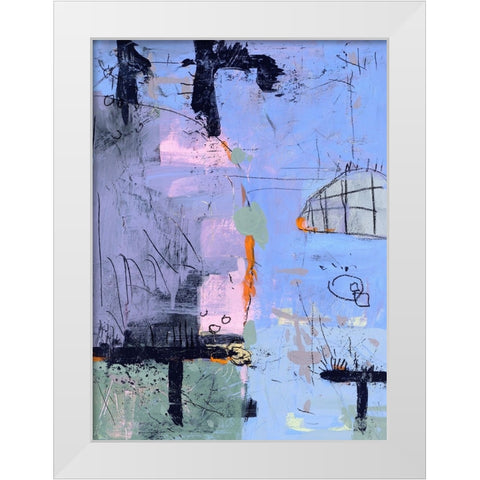 The Break Out White Modern Wood Framed Art Print by Randy Noble Fine Art