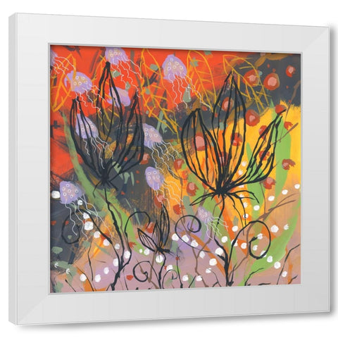 Natures Spice White Modern Wood Framed Art Print by Randy Noble Fine Art