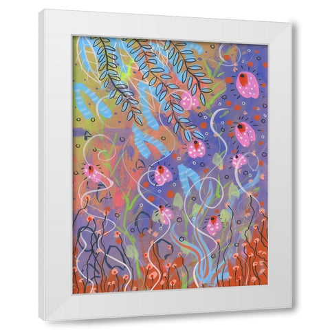 Spring Rise White Modern Wood Framed Art Print by Randy Noble Fine Art