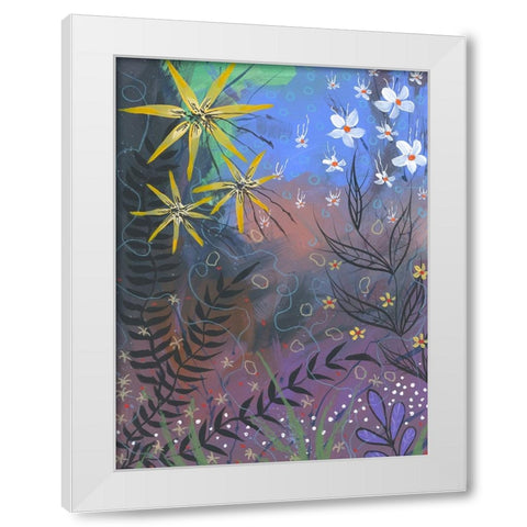 Power Garden White Modern Wood Framed Art Print by Randy Noble Fine Art
