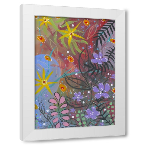 Erratic Beauty White Modern Wood Framed Art Print by Randy Noble Fine Art