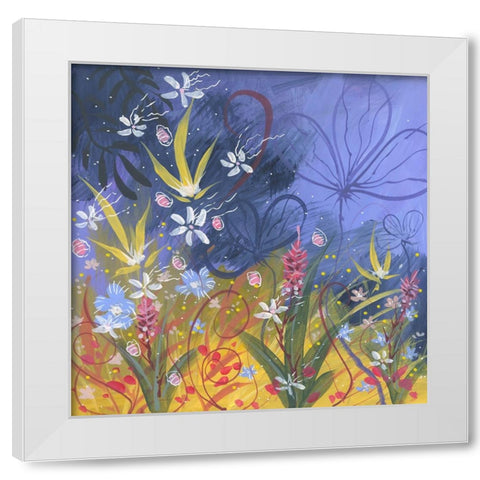 Splash Of Color White Modern Wood Framed Art Print by Randy Noble Fine Art