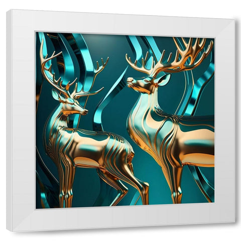 Metallic Majesty 11 White Modern Wood Framed Art Print by Heere, Ray