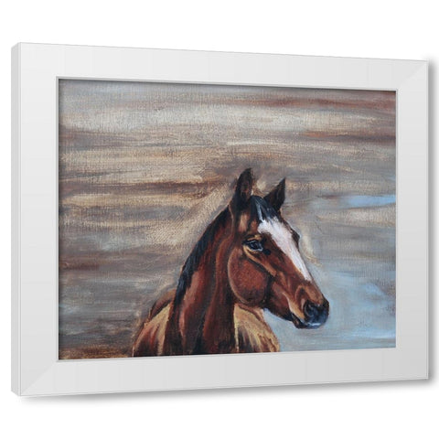 A Good Mare White Modern Wood Framed Art Print by Gould, Renee