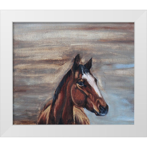 A Good Mare White Modern Wood Framed Art Print by Gould, Renee