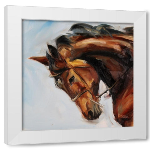 Charging On White Modern Wood Framed Art Print by Gould, Renee