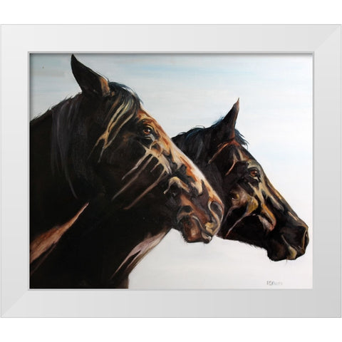Empowered White Modern Wood Framed Art Print by Gould, Renee
