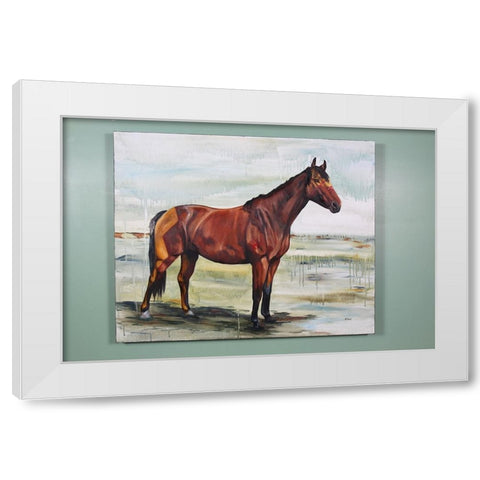 Fearless White Modern Wood Framed Art Print by Gould, Renee