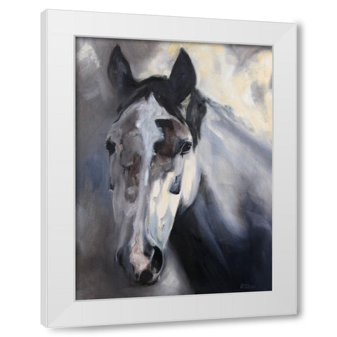 Haldora White Modern Wood Framed Art Print by Gould, Renee