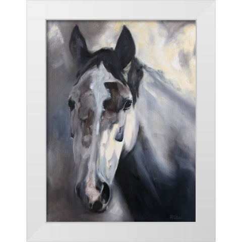 Haldora White Modern Wood Framed Art Print by Gould, Renee