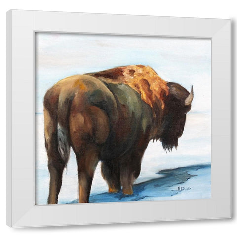 Headed East White Modern Wood Framed Art Print by Gould, Renee