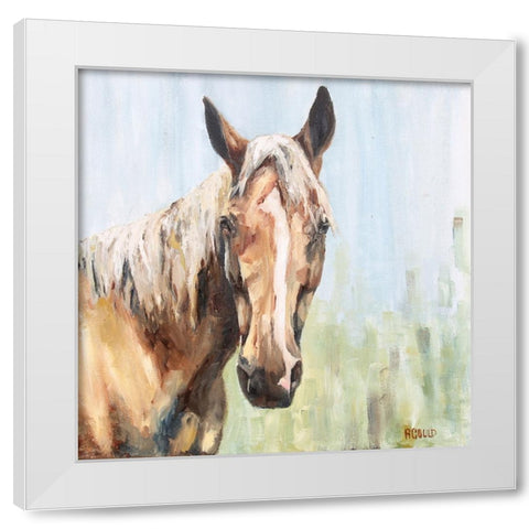 Horse 1-6 White Modern Wood Framed Art Print by Gould, Renee
