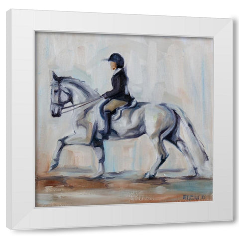 Hunter Grey White Modern Wood Framed Art Print by Gould, Renee