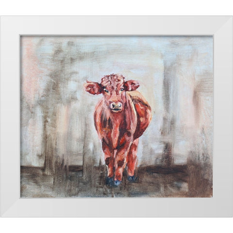 Little Red White Modern Wood Framed Art Print by Gould, Renee
