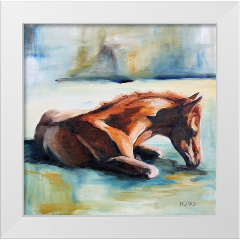Luke White Modern Wood Framed Art Print by Gould, Renee