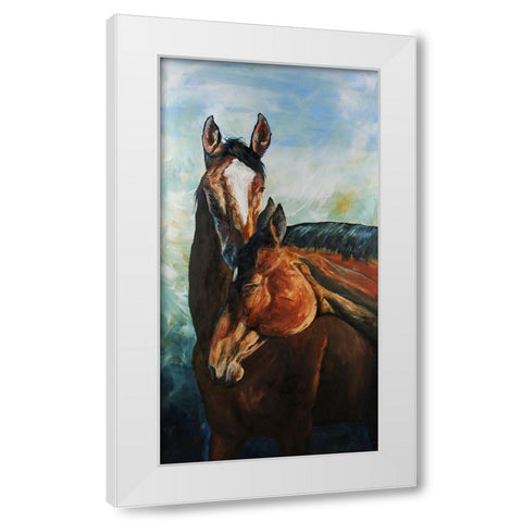 My Best Friend White Modern Wood Framed Art Print by Gould, Renee
