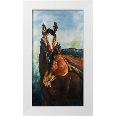 My Best Friend White Modern Wood Framed Art Print by Gould, Renee