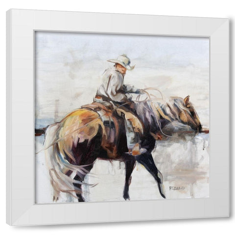 Roped White Modern Wood Framed Art Print by Gould, Renee