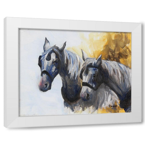Slow Day White Modern Wood Framed Art Print by Gould, Renee