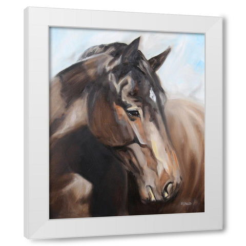 Smoldering White Modern Wood Framed Art Print by Gould, Renee