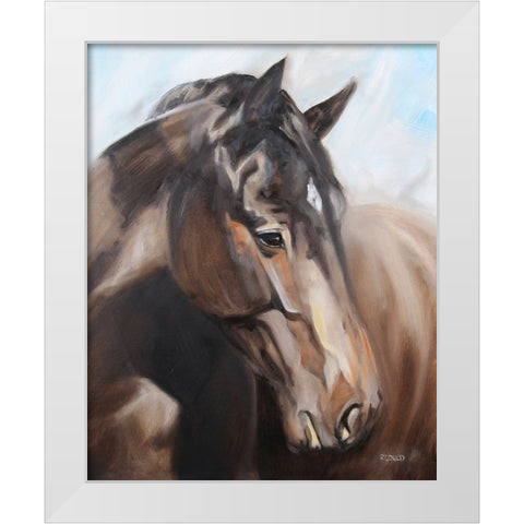 Smoldering White Modern Wood Framed Art Print by Gould, Renee