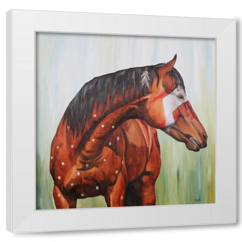 Whisper in the Wind White Modern Wood Framed Art Print by Gould, Renee