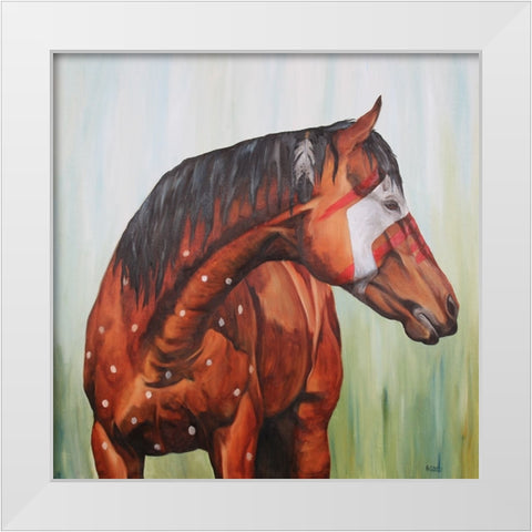 Whisper in the Wind White Modern Wood Framed Art Print by Gould, Renee