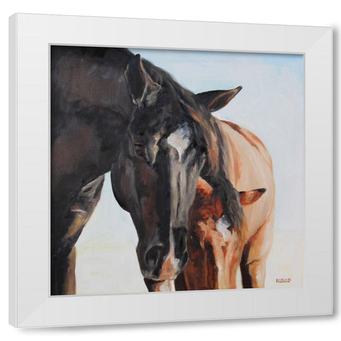 Winston White Modern Wood Framed Art Print by Gould, Renee