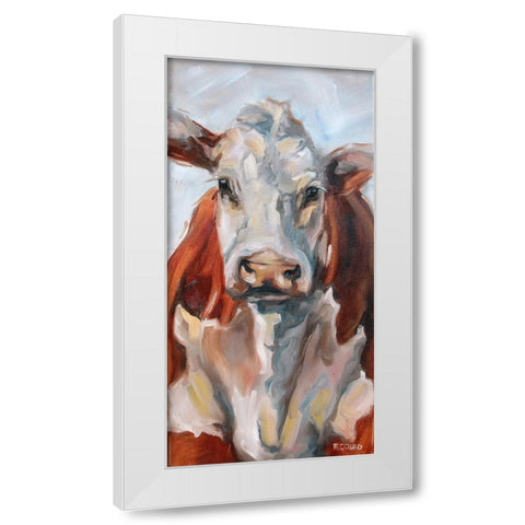 Zoe White Modern Wood Framed Art Print by Gould, Renee
