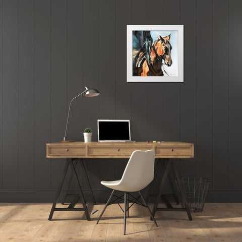 Red Roper White Modern Wood Framed Art Print by Gould, Renee