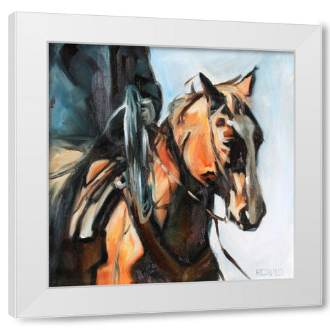 Red Roper White Modern Wood Framed Art Print by Gould, Renee