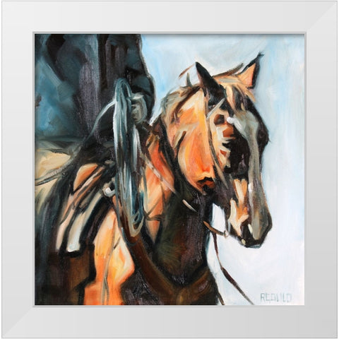 Red Roper White Modern Wood Framed Art Print by Gould, Renee