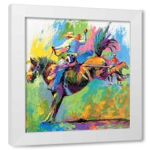 Frontier Days White Modern Wood Framed Art Print by Wallich, Richard