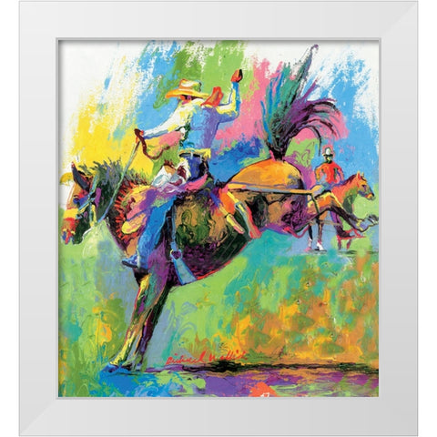 Frontier Days White Modern Wood Framed Art Print by Wallich, Richard