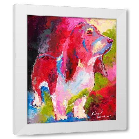 Red Head White Modern Wood Framed Art Print by Wallich, Richard