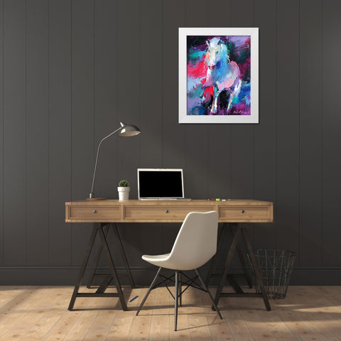 Art Stallion White Modern Wood Framed Art Print by Wallich, Richard