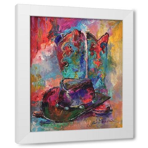 Art Boots White Modern Wood Framed Art Print by Wallich, Richard