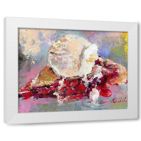 Pie White Modern Wood Framed Art Print by Wallich, Richard