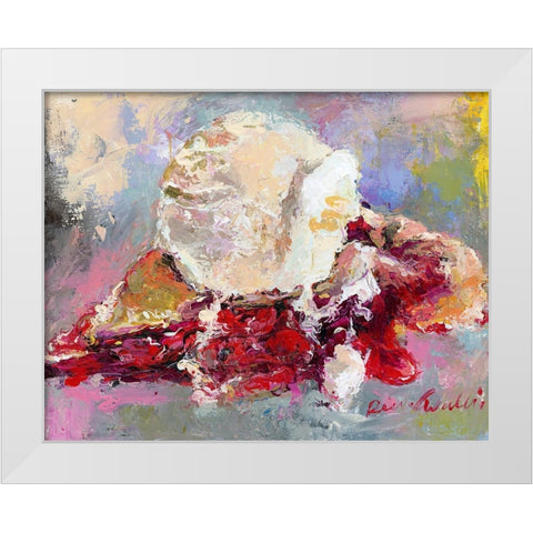 Pie White Modern Wood Framed Art Print by Wallich, Richard