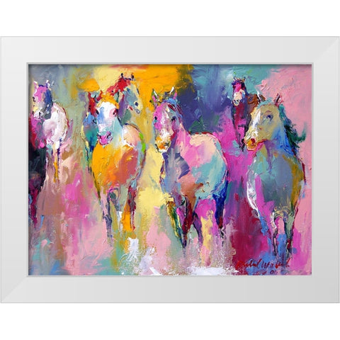 Wild White Modern Wood Framed Art Print by Wallich, Richard