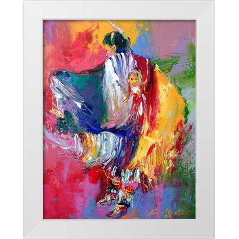 Pow White Modern Wood Framed Art Print by Wallich, Richard