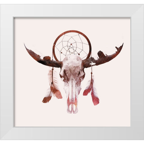 Deadly Desert White Modern Wood Framed Art Print by Farkas, Robert