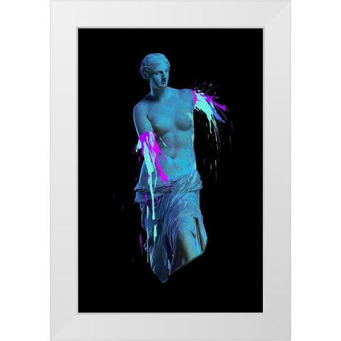 Ancient Accident White Modern Wood Framed Art Print by Farkas, Robert