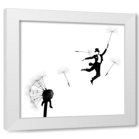 Aurevoir White Modern Wood Framed Art Print by Farkas, Robert