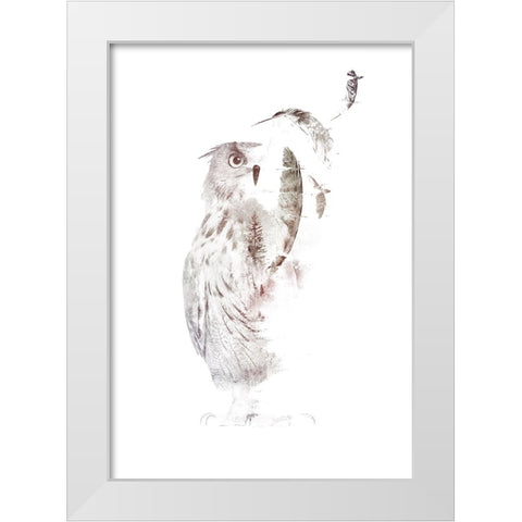 Fade Out White Modern Wood Framed Art Print by Farkas, Robert