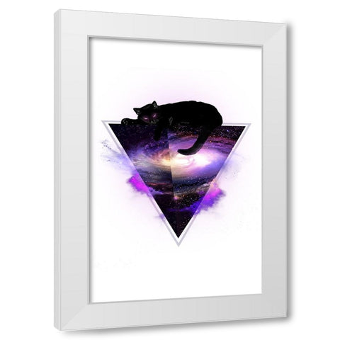 King Of The Known Universe Alpha White Modern Wood Framed Art Print by Farkas, Robert