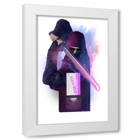 My Favorite Cassette White Modern Wood Framed Art Print by Farkas, Robert