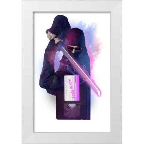 My Favorite Cassette White Modern Wood Framed Art Print by Farkas, Robert